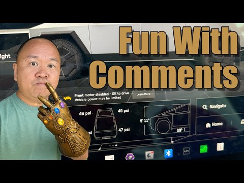 Going Over Comments From Disabled Cybertruck Motor Video