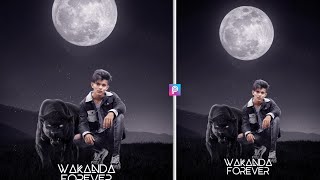 Black Panther Photo Editing || Black Panther Photo Editing Picsart || Picsart Black Panther Editing screenshot 2