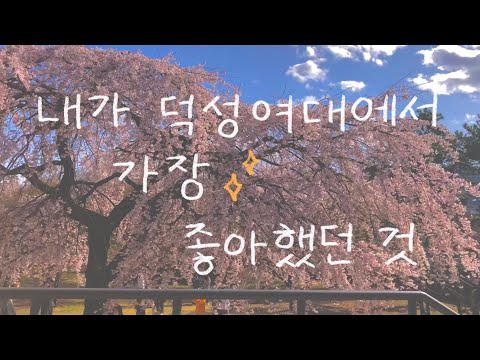 내가 덕성여대에서 가장 좋아했던 것