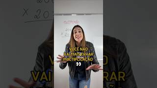 Você não vai mais errar MULTIPLICAÇÃO 👀 #professora #estudosenem #matematica #multiplicação #estudo