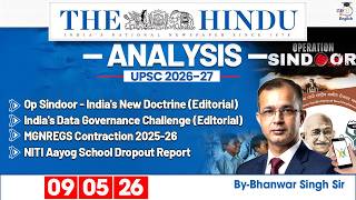 The Hindu Analysis | 9th May 2026 | Daily Newspaper Analysis for UPSC CSE | By Bhanwar Singh