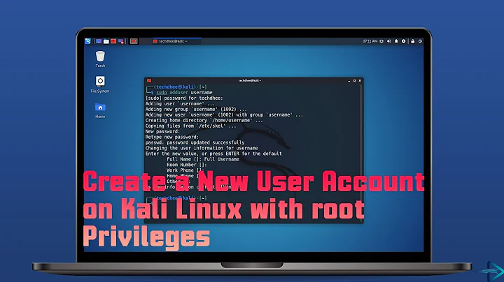 How to Create a New User Account on Kali Linux with root Privileges | Kali Linux 2021.2