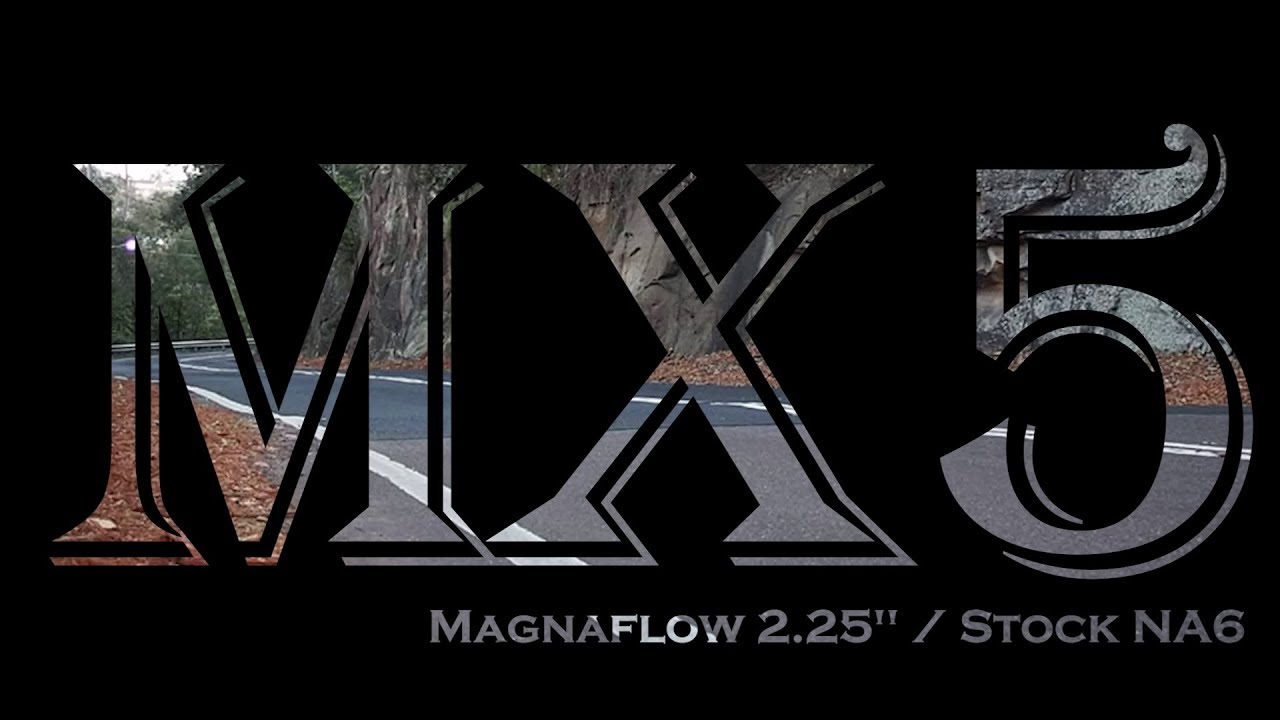 Mazda MX5 Miata 1989 Stock NA6 With Magnaflow Exhaust