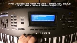 How to put your own samples into a Kurzweil PC3k