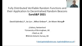 Famous IEEE EuroS&P 2021 - Fully Distributed Verifiable Random Functions and their Application to Decentr.. Net Worth