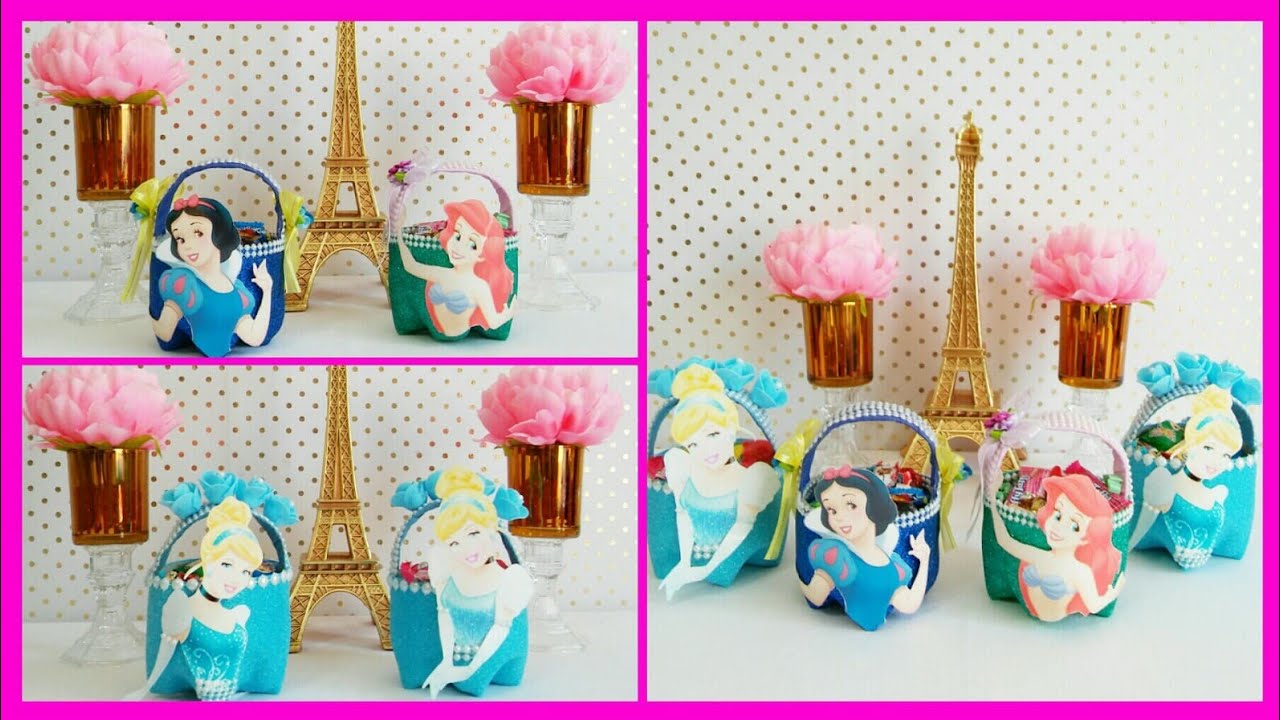 DIY Dulcerito Con Botella de Refresco | Dulceros de Princesas de Disney