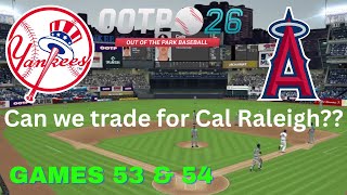 games 53 (box score) & 54 (full game) Yankees vs Angels OOTP Showdown!