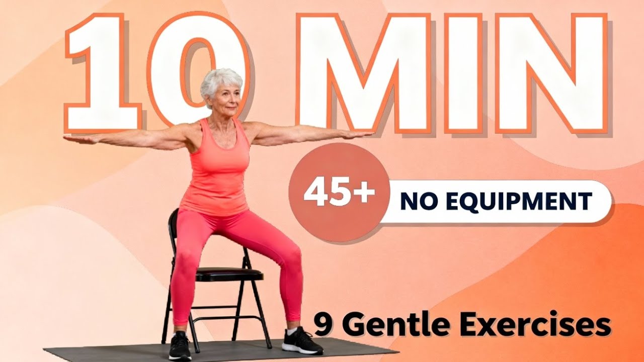Senior Workout at Home: 10 Easy Exercises to Stay Active & Healthy (Low ...