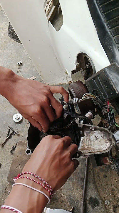honda astrea prima, baut sepul pengapian terlepas#bengkelmotor