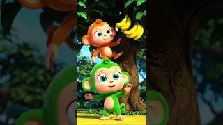 Animated Monkey Dancing, Singing & Eating | Fun Kids Song | Little Moments