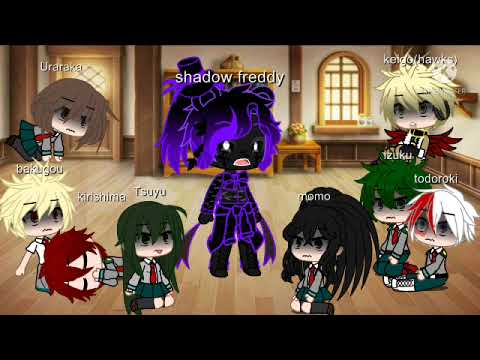 mha react to FNaF voice lines(guys the ending is very weird I know but I am gonna make a part2)