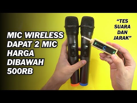 Unboxing & Tes Suara Microphone Dynamic Wireless - Harga Ga Sampe 500rb Dapat 2 Mic - Muslady AD-231