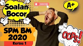 Soalan Bocor Ramalan Bahasa Melayu Kertas 1 Spm 2020 2021 L Spot Tajuk Karangan Youtube