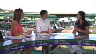 Ana Ivanovic visits the Live @ Wimbledon studio