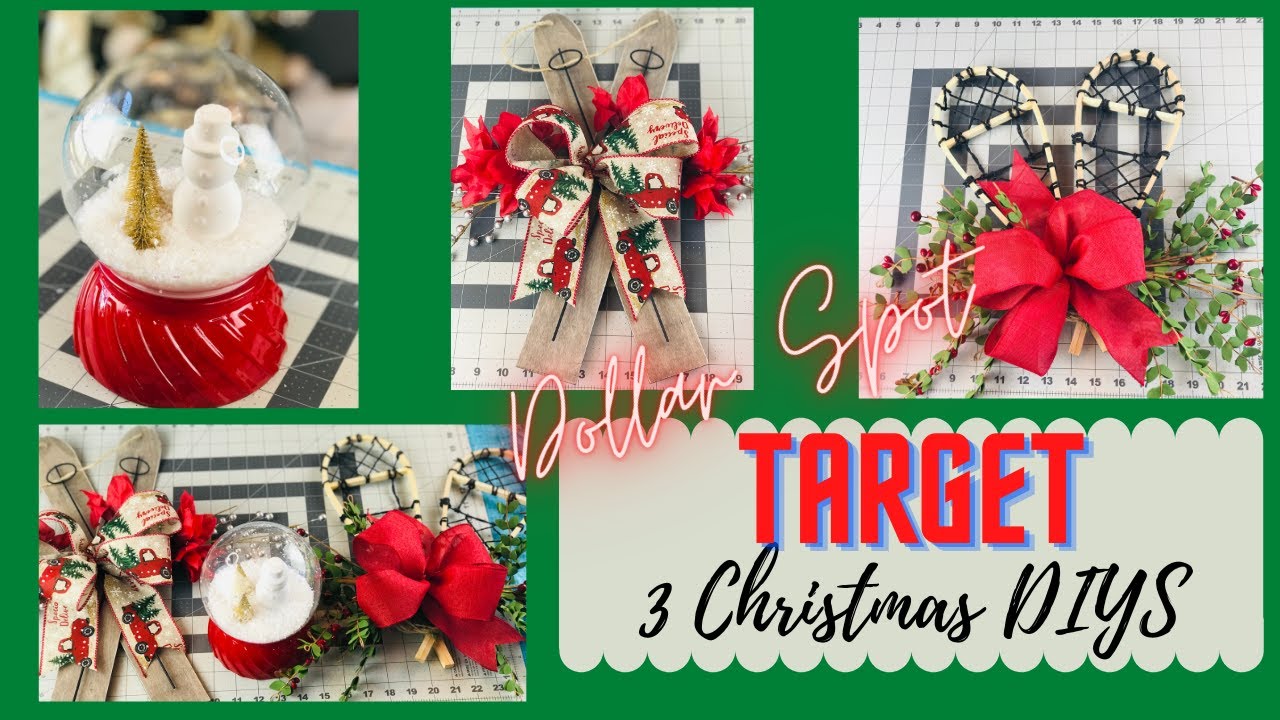 $5 Christmas Decor DIY from Target 🎯Dollar Spot🎄Bullseye Playground Crafts