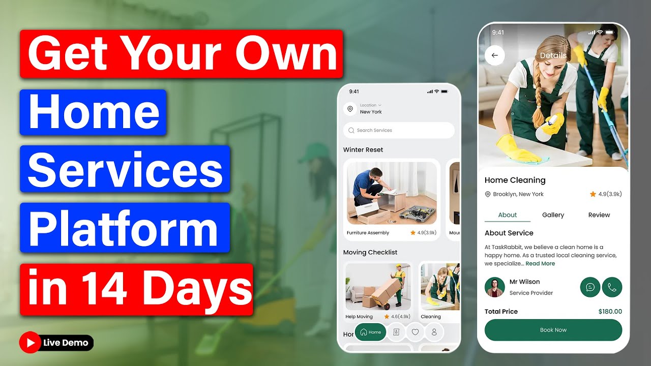 Home Service App Development - Launch Your App Like TaskRabbit ...