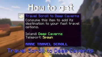 How to get Travel Scroll to Deep Caverns in Hypixel SkyBlock