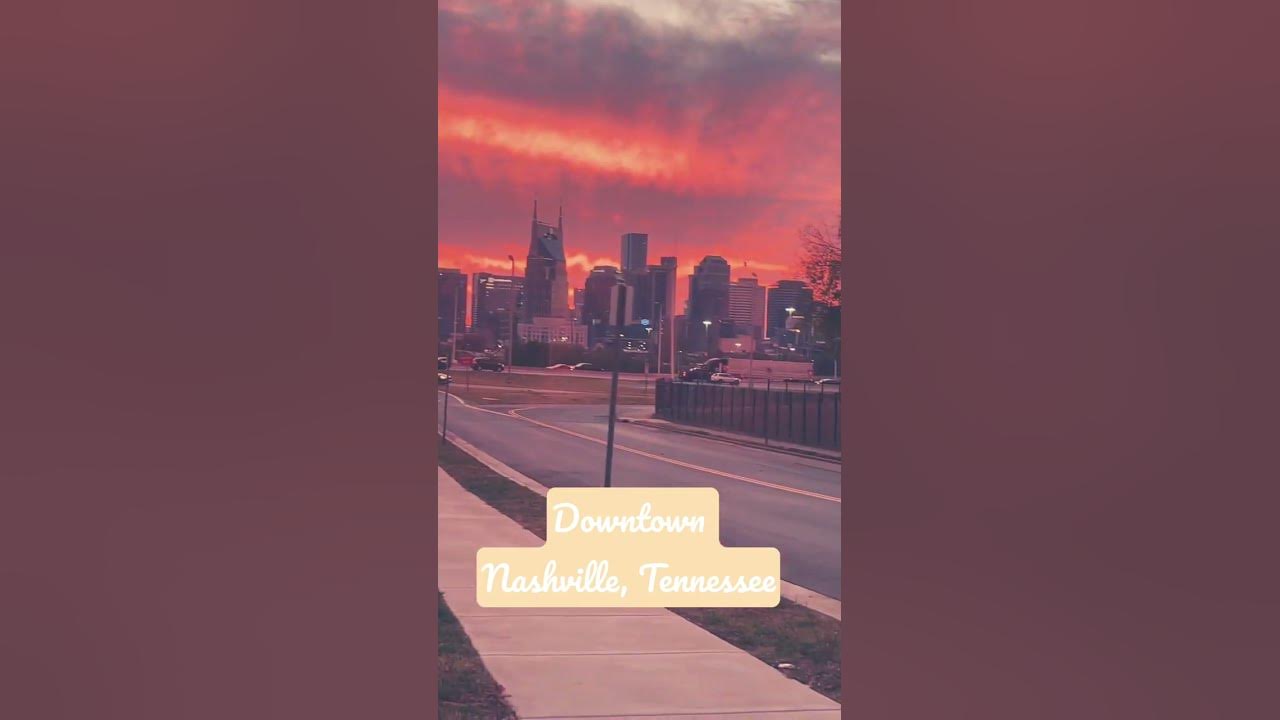Downtown Nashville Tennessee October 22! The sky is amazing 🤩