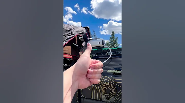 Here’s what you all need for those hot summer nights camping! Air Conditioning in the roof top tent?