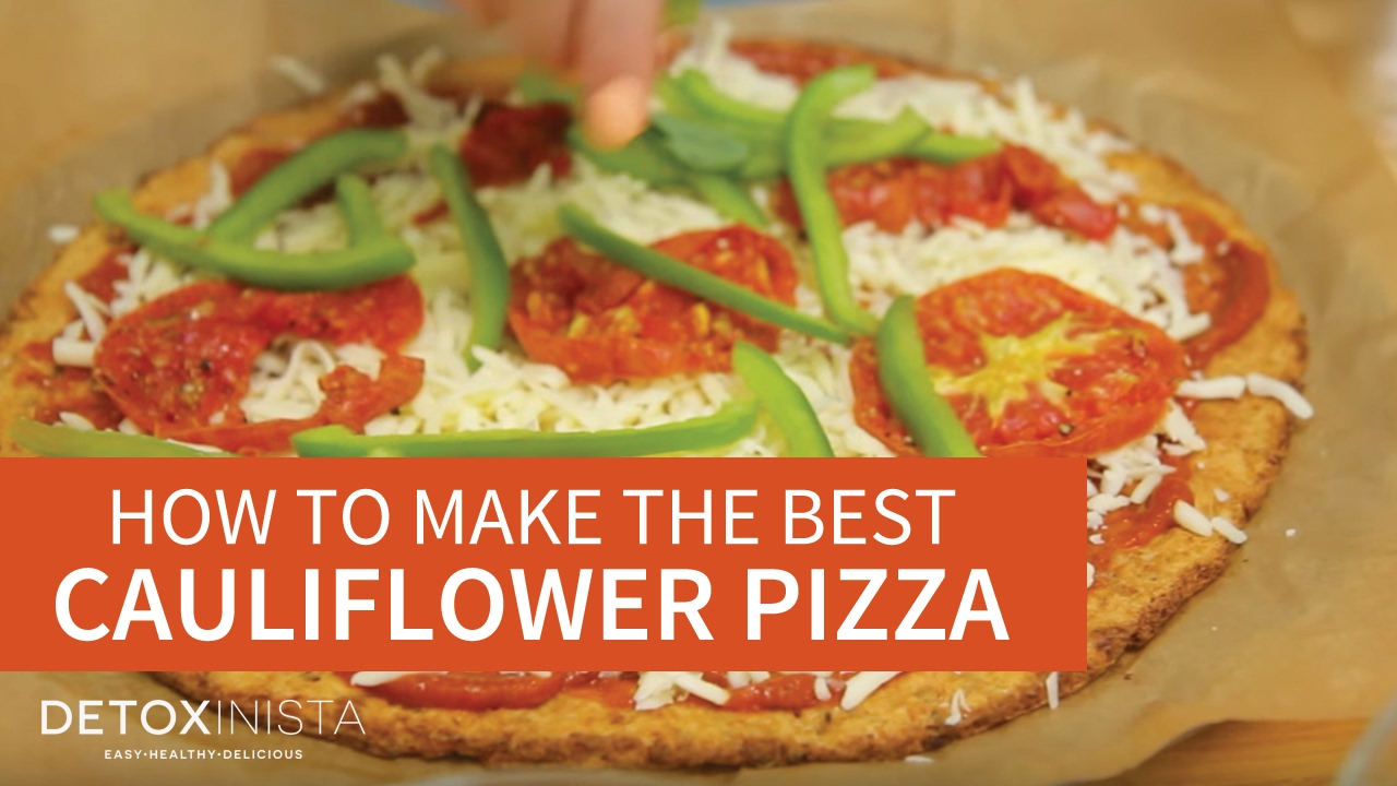 Detoxinista Cauliflower Pizza Crust YouTube