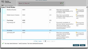 Course Request Process in PowerSchool