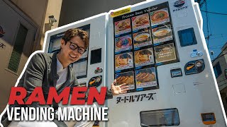 Ramen Vending Machine In Japan!