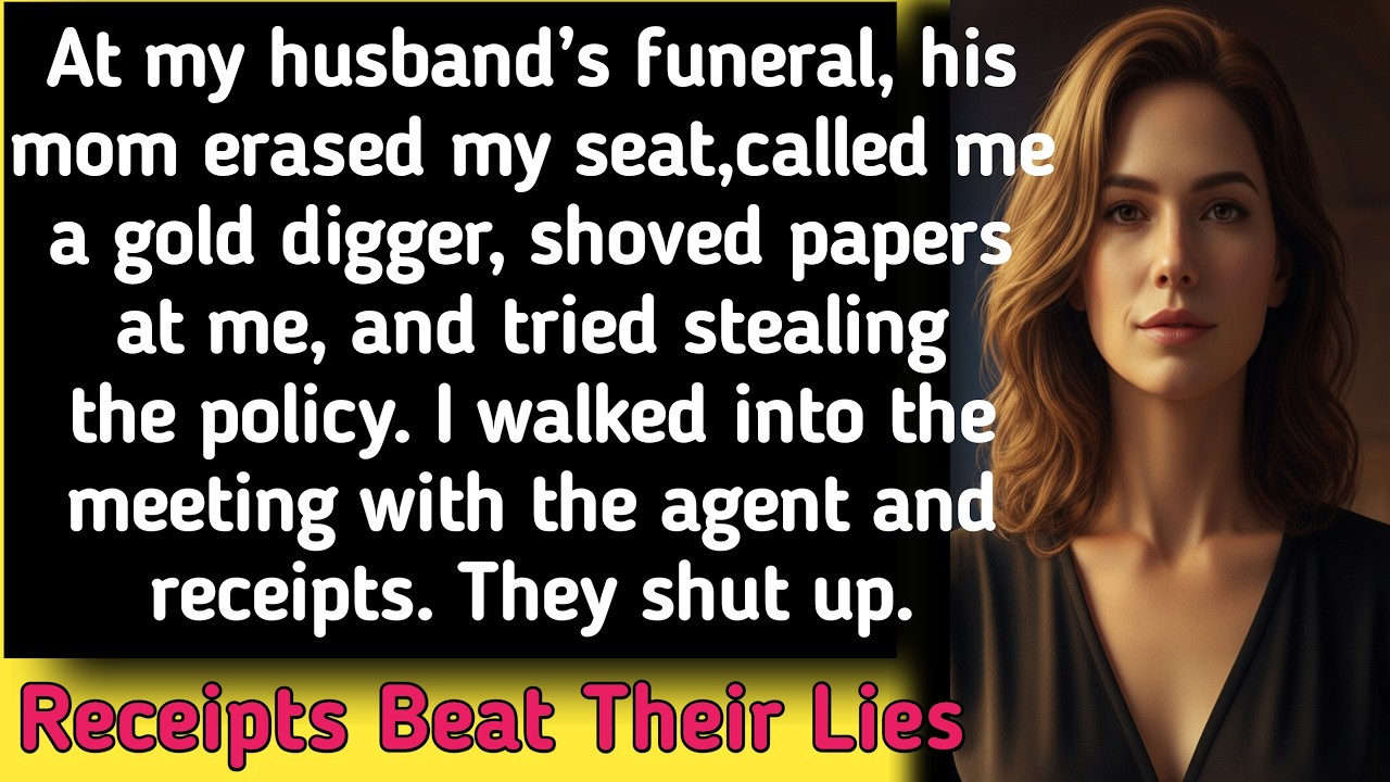 At My Husband’s Funeral, His Family Called Me “Gold Digger” — Then The Insurance Agent Arrived
