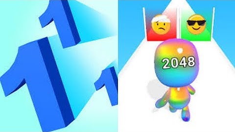 MAN RUNNER 2048 RUN AND MERGE VS NUMBER MERGE RUN SHOOTING GAMEPLAY