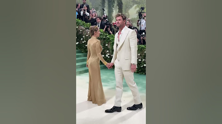 Chris Hemsworth & Elsa Pataky Arrive at Met Gala 2024