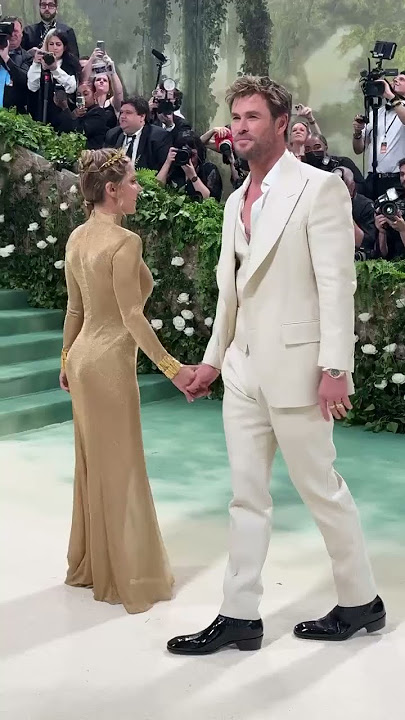 Chris Hemsworth & Elsa Pataky Arrive at Met Gala 2024