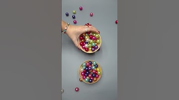 Oddly Satisfying Colored Pearls Reverse video