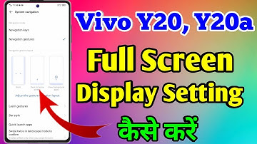 How To Full Screen Display In Vivo Y20 | Vivo Y20 Full Screen Display Setting #vivoy20fullscreen