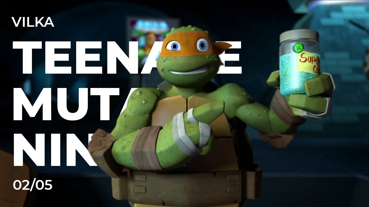 Черепашки-ниндзя (2012) 2 сезон 5 серия ► МАЙКИ В ПРЫЩАХ ► Реакция Вилка