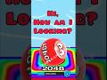2048 Rainbow Turns Into 2048T Red Smiling Ball | Ball Run 2048 #ballgameshub  😱🔥 #shorts