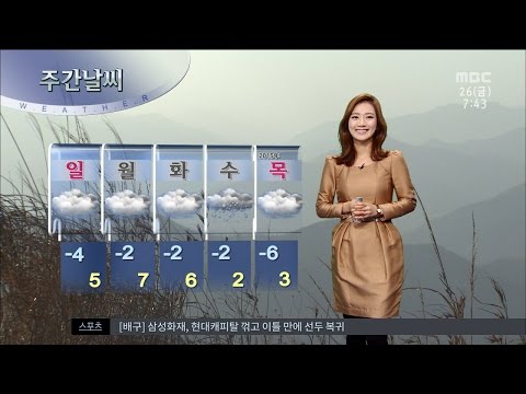 [Daejeon MBC News] Today's Weather