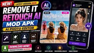 Remove It Retouch AI Mod APK (Latest Version) | AI Photo Editor & Object Remover 2026 Technical ATG screenshot 3