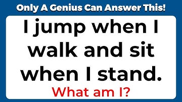 ONLY A GENIUS CAN ANSWER THESE 10 TRICKY RIDDLES | Riddles Quiz - Part 19