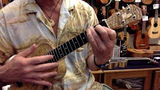 'Those Were the Days' on Antar Cat inlay Curly Mango Concert #3855 @ Ukulele Mania, Tokyo