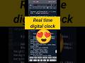 Digital clock with html and css | CSS animation HTML full course CSS full course #shortsfeed
