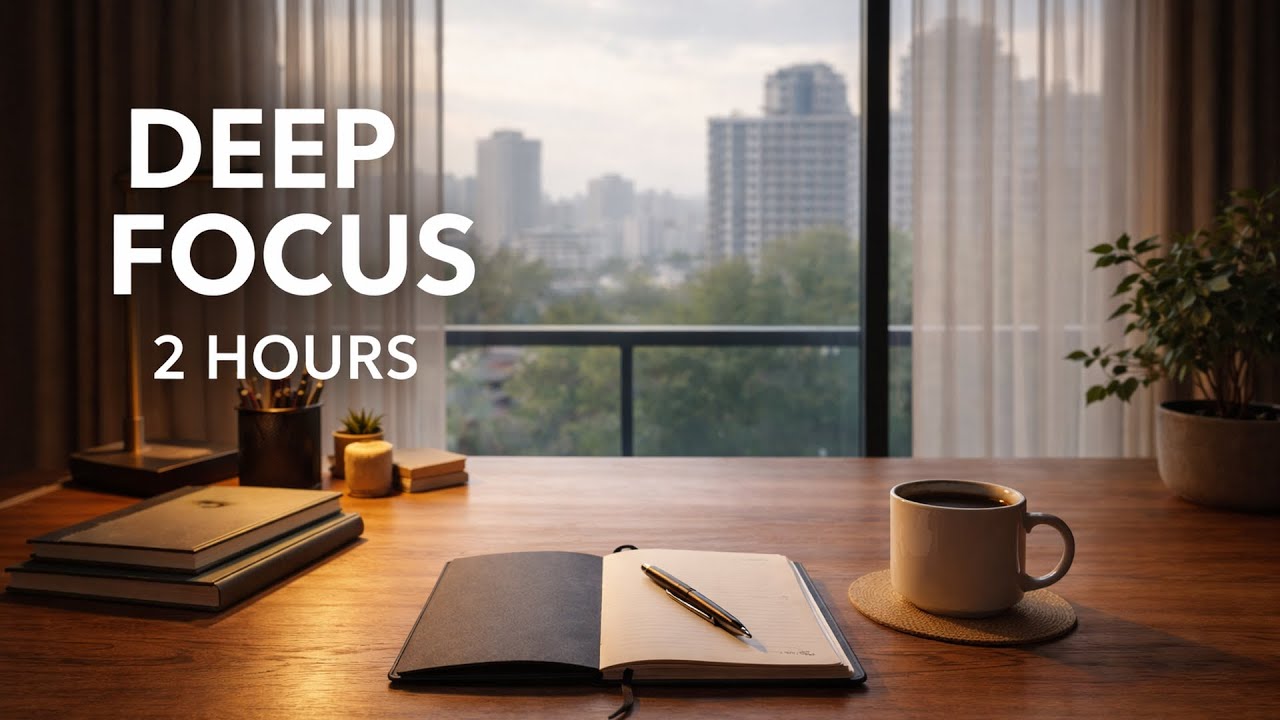 Deep Focus Music for Work & Study | 2 Hour Calm Background Session ...