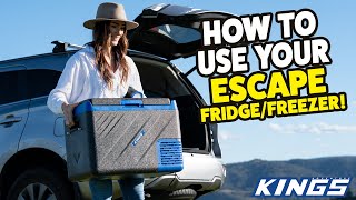 how to use your kings escape fridge/freezer!