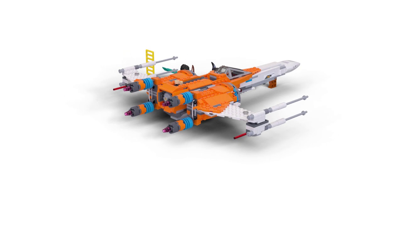 LEGO Star Wars Poe Dameron's X-wing Fighter (75273)-360 Clip