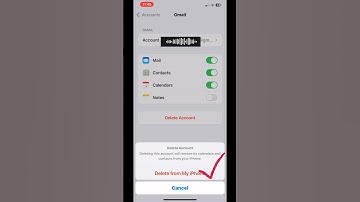 How to remove gmail account from iPhone #iphone