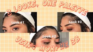 3 EASY & SIMPLE LOOKS USING ONE PALETTE || Morphe Pure Nude 3B || Mina Paige