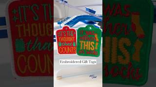 Personalized Embroidered Gift Tags for Christmas Presents! With the 7.25” Mighty Hoop! #magnetichoop
