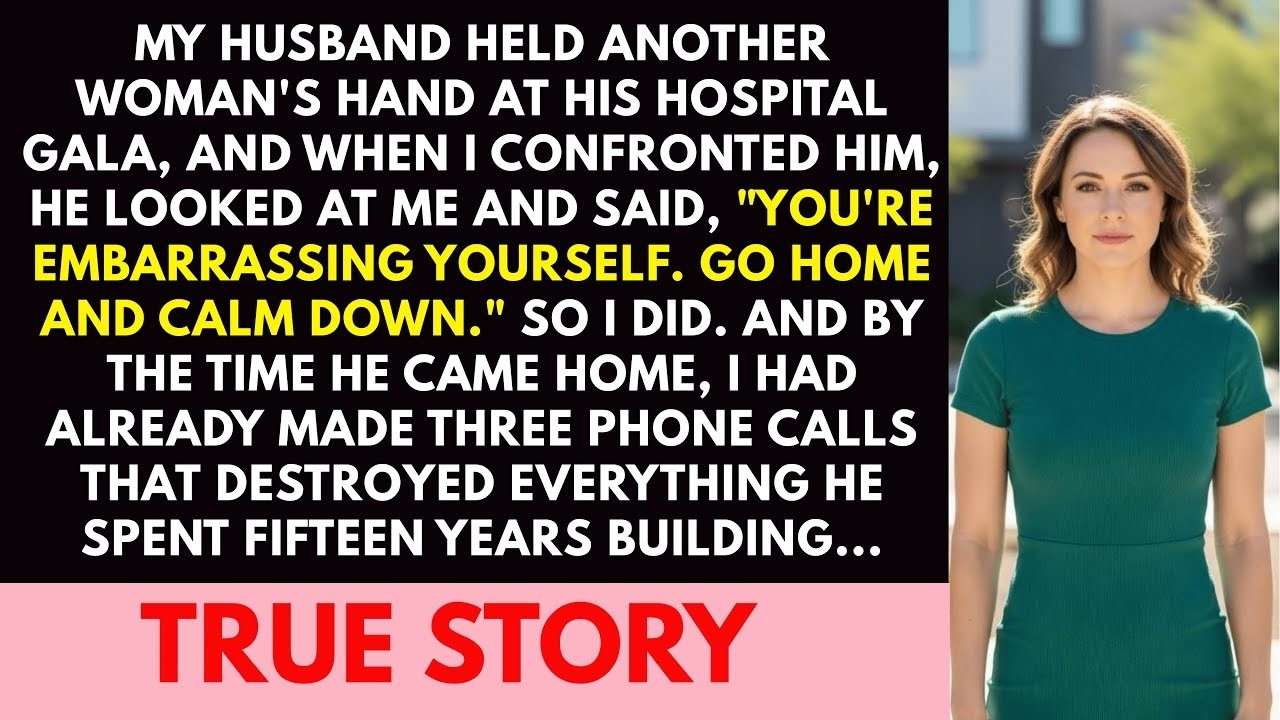 My husband held his coworker's hand at his hospital gala… and the three calls I made that night e...