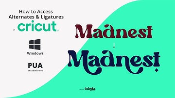 How to Access Alternates & Ligature in Cricut Design Space for Windows