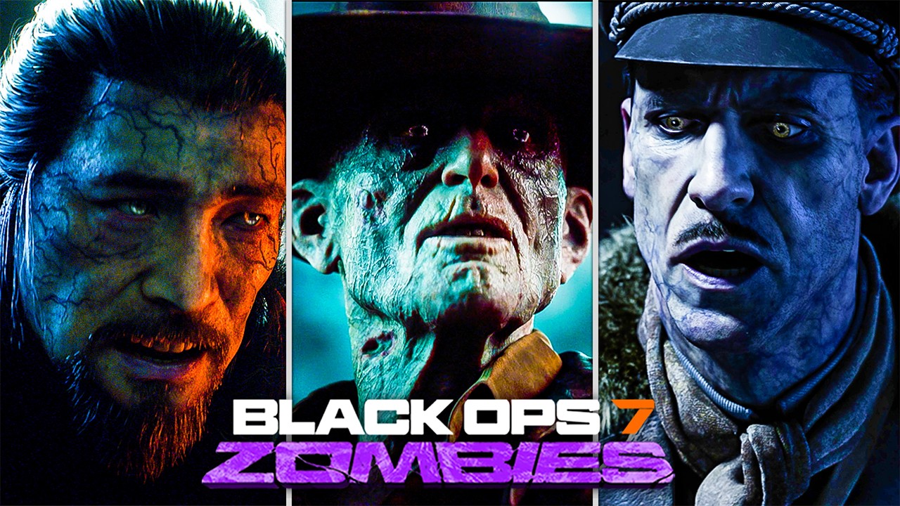 BLACK OPS 7 ZOMBIES: ALL CUTSCENES & EASTER EGG ENDINGS (FULL MOVIE)