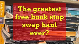 The greatest free book stop swap haul ever? Book tube
