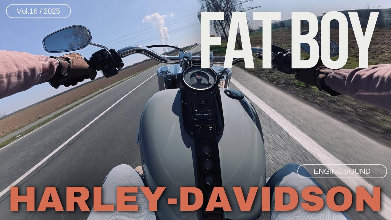 Harley Davidson Fat Boy Sunny Ride | Jekill & Hyde | POV Raw Sound